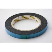 Стрічка клейка двостороння на вспіненій основі 12мм*5м чорна UNIFIX