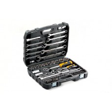 Набір насадок 72Т CrV ¼, ½ 82шт. з гайковими ключами СИЛА