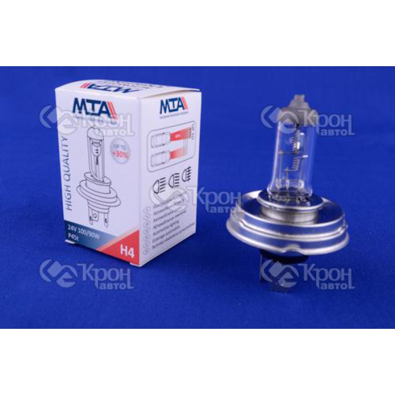 Лампа автомобільна H4 24V 100/90W P45T (ближня/дальня) MTA