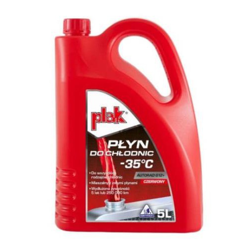 Антифриз AUTORAD 5L GOTOWY (Клас G12+, -35°C) PLAK ATAS