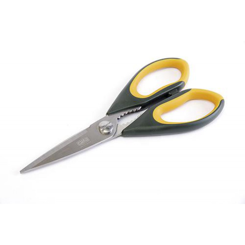 Ножиці господарські пластикові ручки з гумовою вставкою 22,5см СИЛА