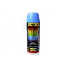 Емаль універсальна акрилова преміум RAL5012 блакитний глянець 400мл UNIFIX