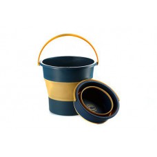 Відро складане силіконове 4,6л помаранчевий - чорний (orange - black) СИЛА