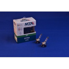 Лампа автомобільна H7 12V 55W PX26D EXTRA LIFE (2шт) (ближня/дальня, протитуманна) MTA