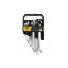 Набор ключей рожково-накидных CrV 1/4", 5/16", 3/8", 7/16", 1/2", 9/16", 5/8", 11/16", 3/4", 13/16", 7/8", 15/16" (12шт) СИЛА