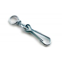 Карабин пружинный с вертлюгом 90мм оц. (пачка, кратно 50шт) APRO