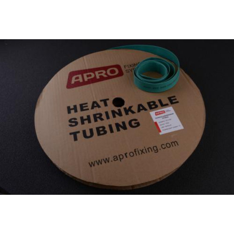 Термозбіжна трубка 8мм зелена 100м APRO