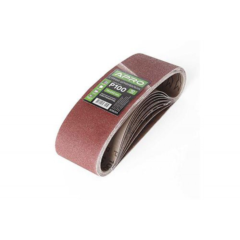 Лента шлифовальная бесконечная APRO P100 75×533мм (10шт)