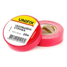 Ізоляційна стрiчка червона 0.17х18мм 25м (пачка, кратно 10шт) UNIFIX