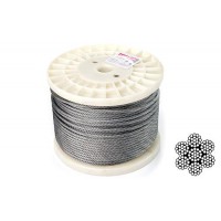 Трос 6мм DIN 3060 (6х19+1х19) нержавеющий А2 100м APRO