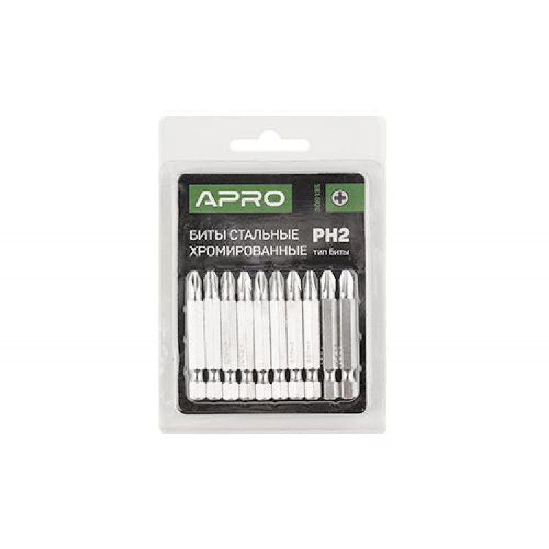 Бита РH1*50мм хром (10шт/уп) APRO