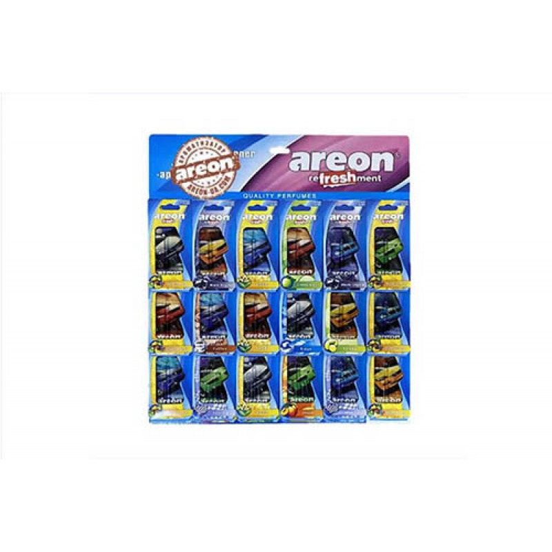 Ароматизатор AREON мікс 8,5мл (планшет 18шт) (підвіска з гелем)