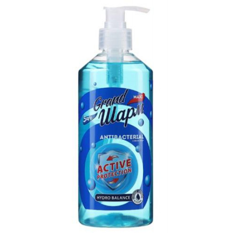 Мыло туалетное жидкое Grand Шарм (MAXI), ANTIBACTERIAL 500мл