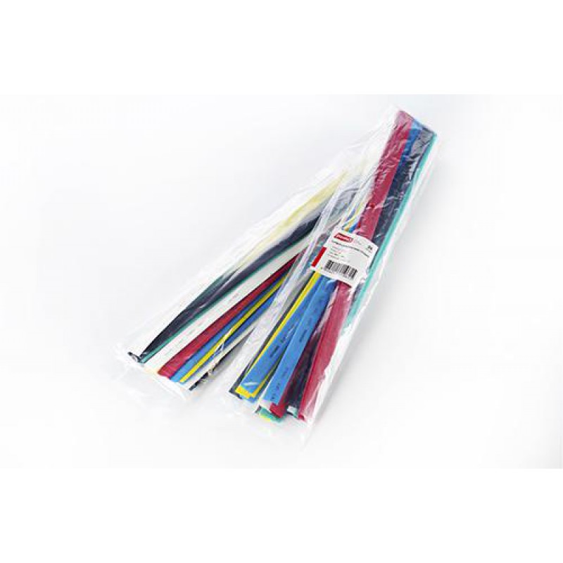 Термоусаживаемая трубка 10мм набор 6 цветов (пак. 1м*20шт) APRO