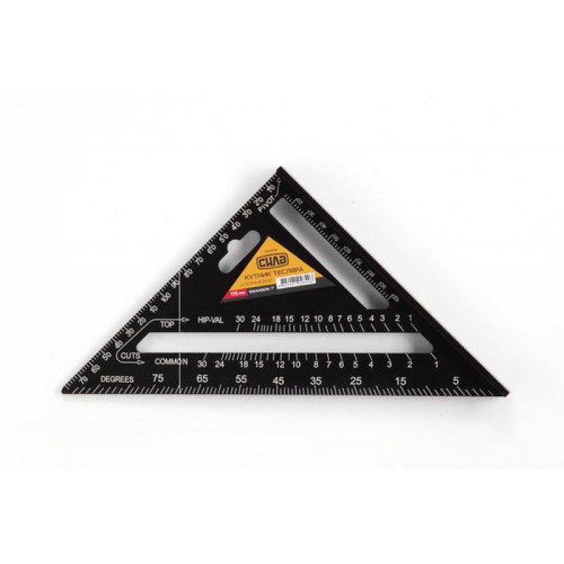 Кутник тесляра алюмінієвий Swanson 7'' (175мм) СИЛА