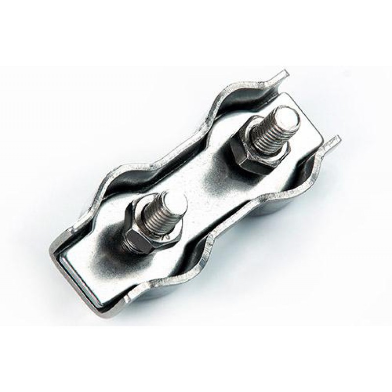 Затискач подвійний Duplex 4мм нержавіючий A2 (пачка, кратно 10шт) APRO