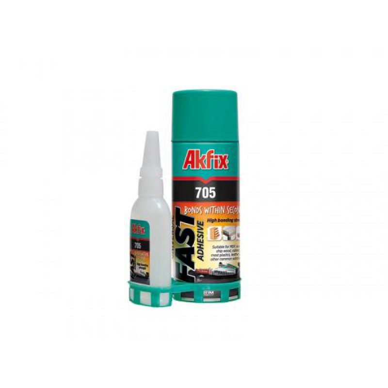 Клей с активатором для МДФ и дерева 400мл+100мл Akfix