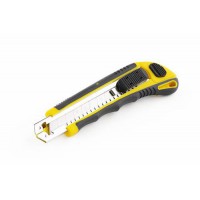 Нож выдвижной 9мм обрезиненный, обойма на 3шт СИЛА