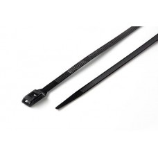 Стяжка кабельна з низьким профілем замку 8x400 чорна (100шт) APRO