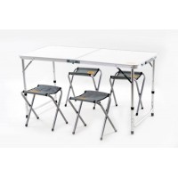 Пікніковий набір на 4 людини (стіл-чемодан + 4 стільця) 120*60*70см СИЛА