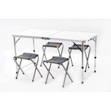 Пікніковий набір на 4 людини (стіл-чемодан + 4 стільця) 120*60*70см СИЛА