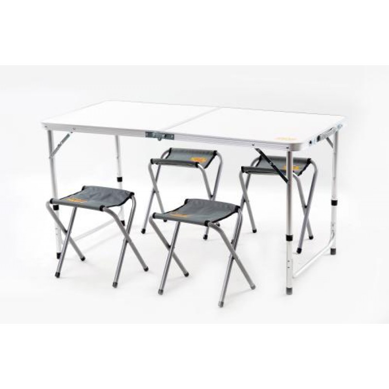 Пікніковий набір на 4 людини (стіл-чемодан + 4 стільця) 120*60*70см СИЛА