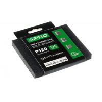 Губка шлифовальная двухсторонняя Р120 125х100х12мм APRO