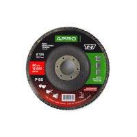 Круг лепестково-торцевой циркониевый Р60 прямой 125х22.2мм (Т27) (КЛТ) APRO