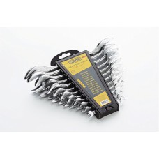Набор ключей рожковых Стандарт CrV 6х7, 8х9, 10х11, 12х13, 14х15, 16х17, 18х19, 20х22, 21х23, 24x27, 25х28, 30х32мм (12шт) СИЛА