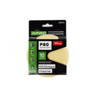 Круг шлифовальное стеаратовое покрытие (на липучке) 125мм Р80 APRO