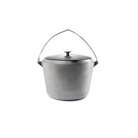 Котел алюмінієвий з кришкою та дужкою 300мм 12л СИЛА