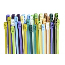 Стяжка кабельная с низким профилем замка 8x400 розовый (100шт) APRO