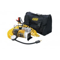 Компрессор автомобильный однопоршневой (37л/мин; 10Атм; 15А) (витой шланг) СИЛА