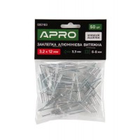 Заклепка алюминиевая вытяжная 3.2х10мм 50шт APRO