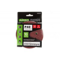 Круг шлифовальный 8 отверстий (на липучке) 125мм Р40 APRO