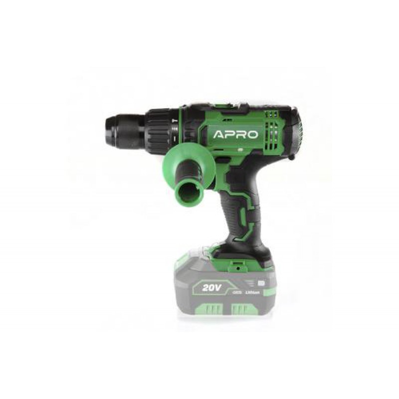 Дрель-шуруповерт APRO 20HDK, 20В, без АКБ, без ЗУ, кейс