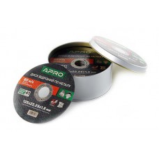 Диск відрізний по металу в кейсі 125х1.6х22.2 мм (25 шт в кейсі ціна за кейс) APRO