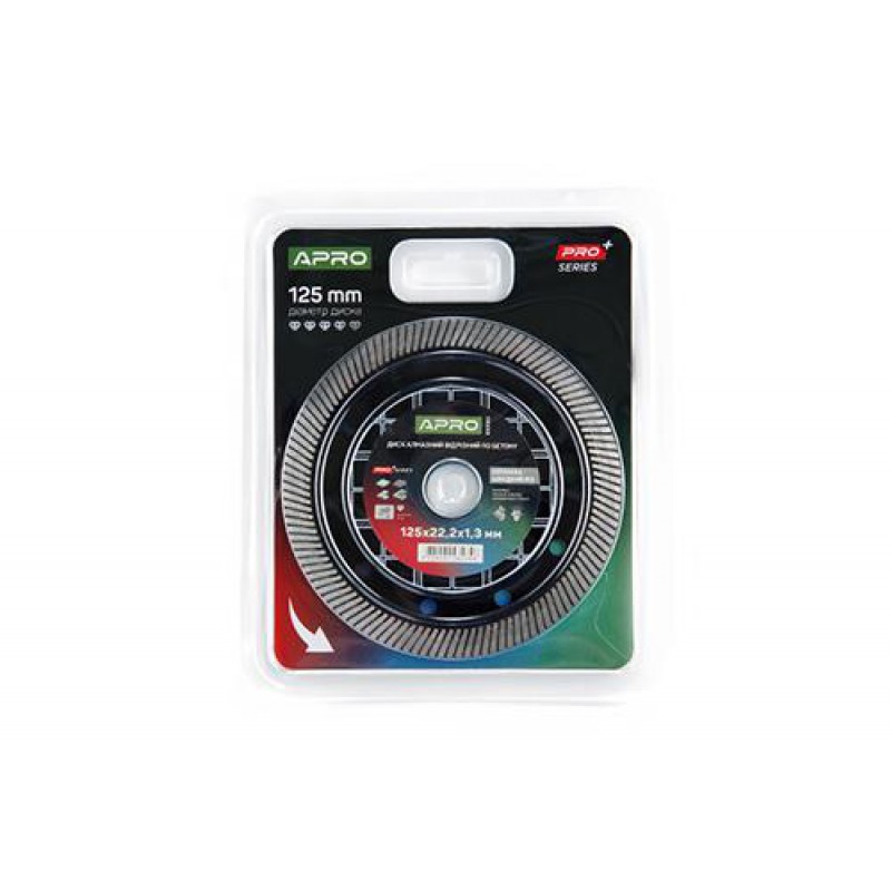 Диск алмазний по бетону Кераміка Швидкий Різ 125х1.3х22.22мм 22-24% APRO PRO