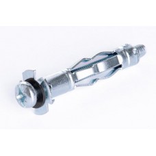 Анкер Молли с винтом М4*38 цинк белый (пач 25шт) APRO