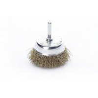 Щітка чаша латунна дріт 75мм (дриль) APRO