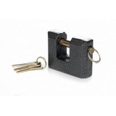 Замок навісний П-подібний чорний - (75x56x27мм), дисковий (фінський) ключ AURORA