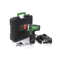 Дрель-шуруповерт, быстросъем APRO 12В,1,5А, 12DC, 2 АКБ, ЗУ, кейс