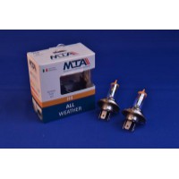 Лампа автомобільна H4 12V 60/55W P43T ALL WEATHER (2шт) (ближня/дальня, протитуманна) MTA