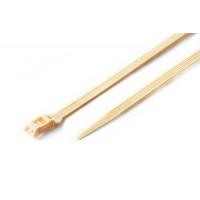 Стяжка кабельна з низьким профілем замку 8x400 бежевий (100шт) APRO