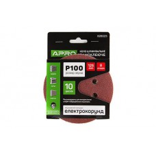 Коло шліфувальне 8 отворів (на липучці) 125мм Р100 APRO