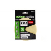 Круг шлифовальное стеаратовое покрытие (на липучке) 125мм Р100 APRO