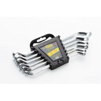 Набор ключей накидных двусторонних CrV 6х7,8х9,10х11,12х13,14х15,16х17мм (6шт) СИЛА