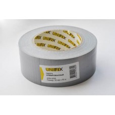 Лента клейкая армированная серая 50мм*50м UNIFIX