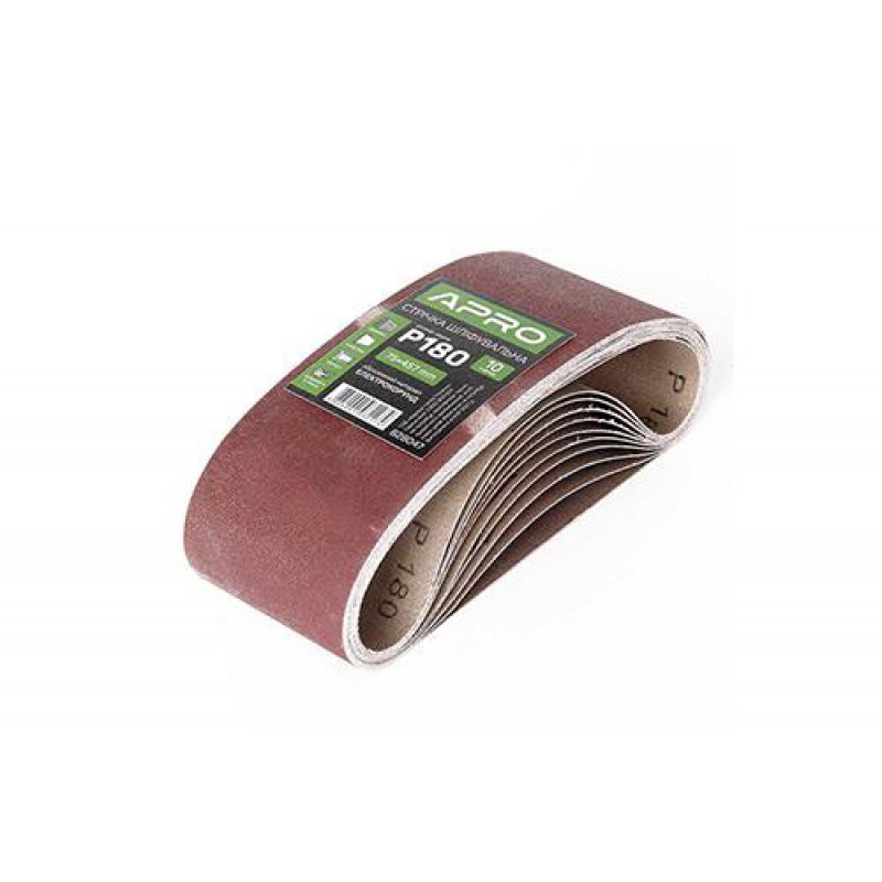 Лента шлифовальная бесконечная APRO P180 75×457мм (10шт)