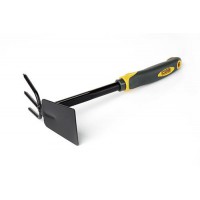 Мотыга комбинированная плоская + 3-х зубая с обрезиненной рукояткой СИЛА